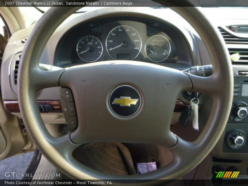 Sandstone Metallic / Cashmere Beige 2007 Chevrolet Malibu LS Sedan