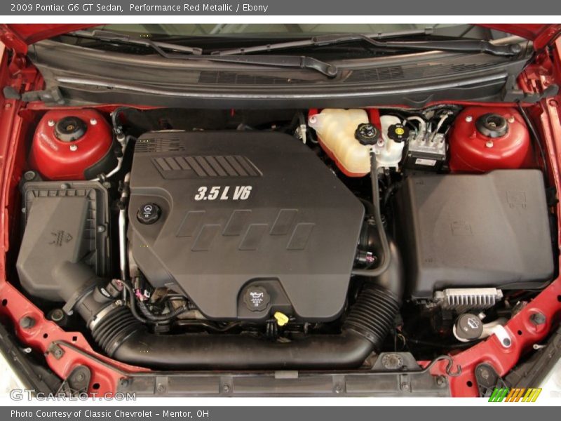 Performance Red Metallic / Ebony 2009 Pontiac G6 GT Sedan