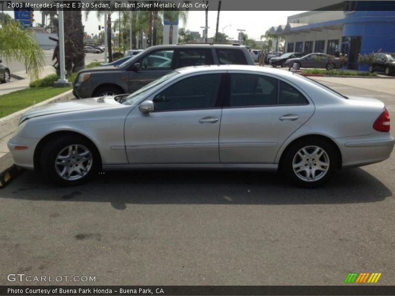 Brilliant Silver Metallic / Ash Grey 2003 Mercedes-Benz E 320 Sedan