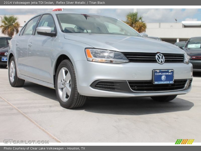 Reflex Silver Metallic / Titan Black 2014 Volkswagen Jetta TDI Sedan