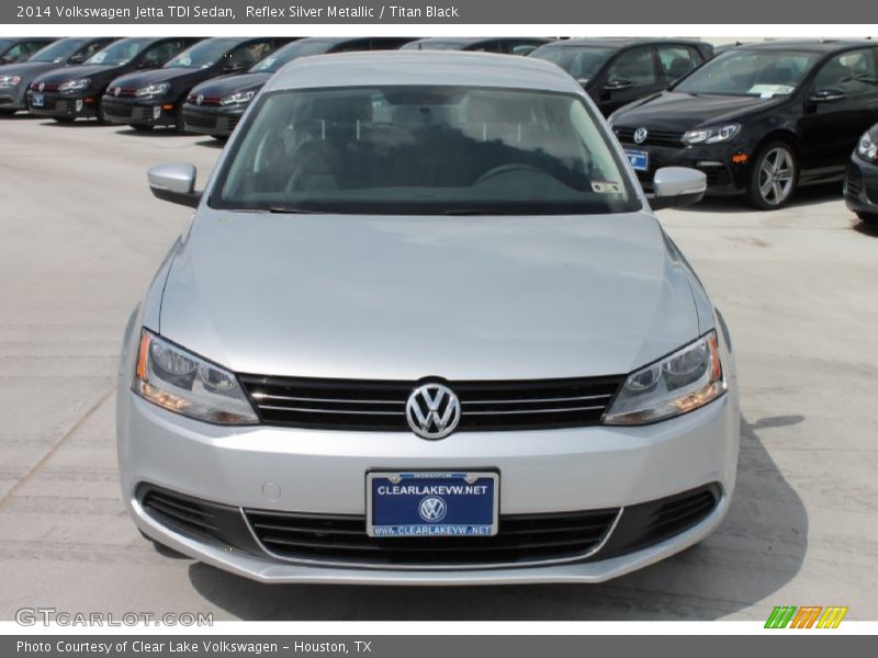 Reflex Silver Metallic / Titan Black 2014 Volkswagen Jetta TDI Sedan