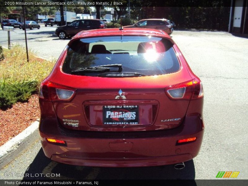 Rally Red Metallic / Black 2010 Mitsubishi Lancer Sportback GTS