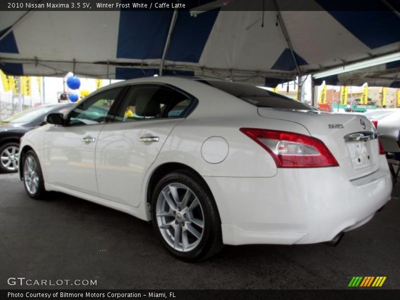 Winter Frost White / Caffe Latte 2010 Nissan Maxima 3.5 SV