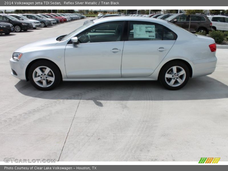 Reflex Silver Metallic / Titan Black 2014 Volkswagen Jetta TDI Sedan