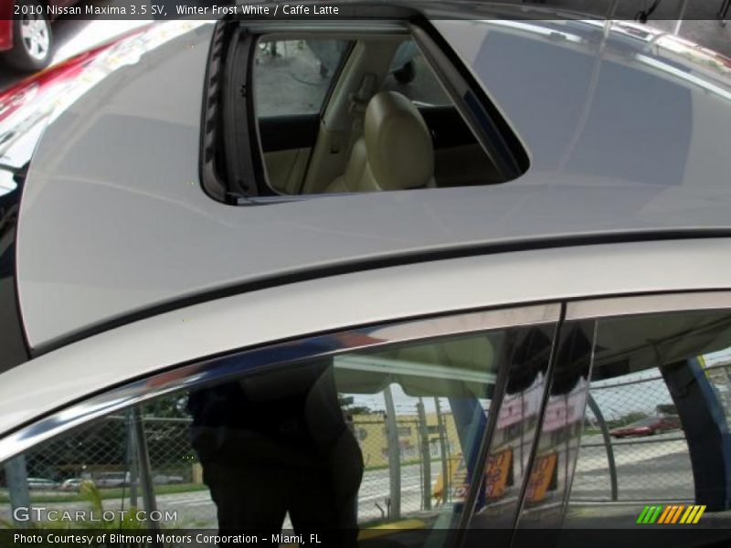 Winter Frost White / Caffe Latte 2010 Nissan Maxima 3.5 SV