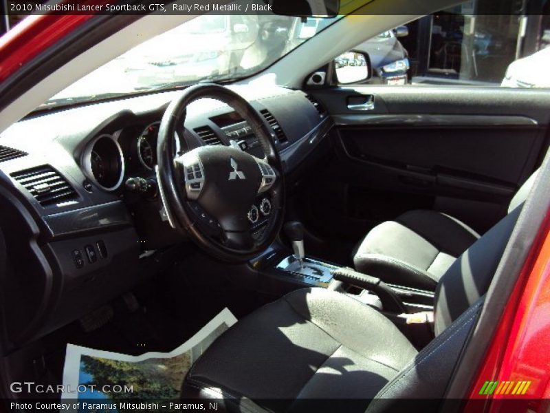 Rally Red Metallic / Black 2010 Mitsubishi Lancer Sportback GTS