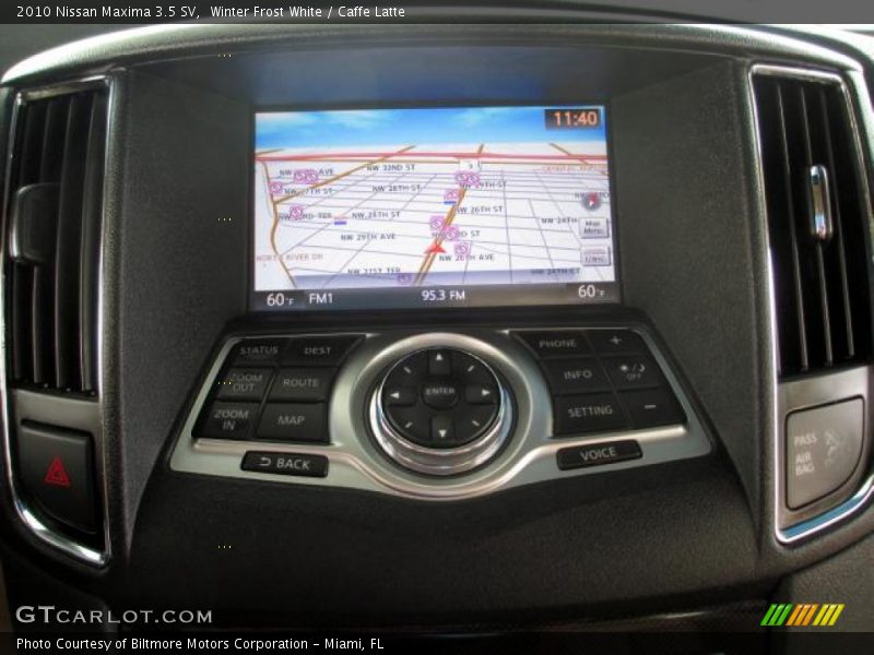 Winter Frost White / Caffe Latte 2010 Nissan Maxima 3.5 SV