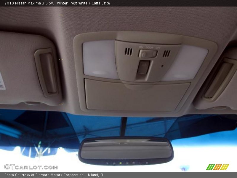 Winter Frost White / Caffe Latte 2010 Nissan Maxima 3.5 SV