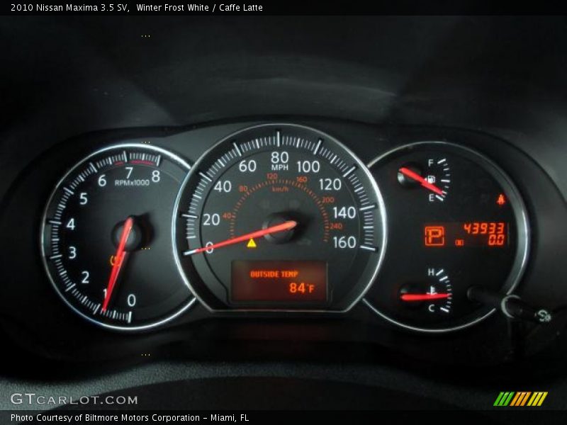 Winter Frost White / Caffe Latte 2010 Nissan Maxima 3.5 SV