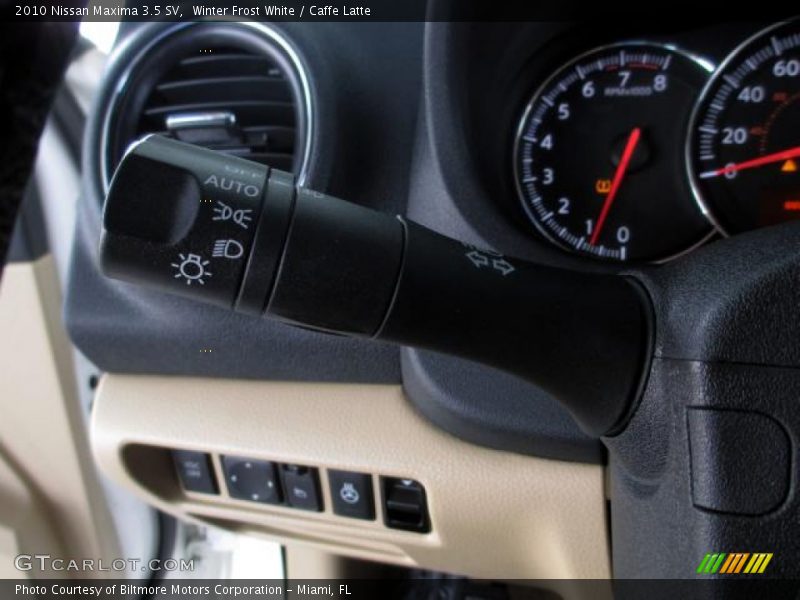 Winter Frost White / Caffe Latte 2010 Nissan Maxima 3.5 SV