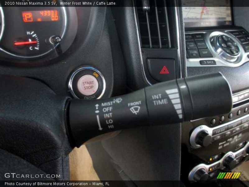 Winter Frost White / Caffe Latte 2010 Nissan Maxima 3.5 SV