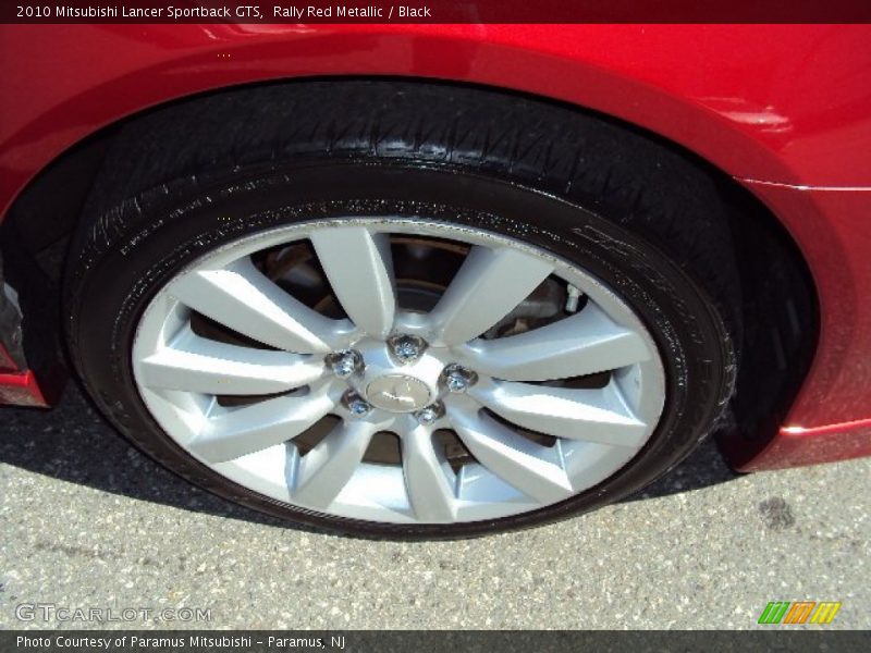 Rally Red Metallic / Black 2010 Mitsubishi Lancer Sportback GTS