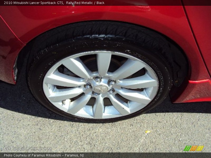 Rally Red Metallic / Black 2010 Mitsubishi Lancer Sportback GTS