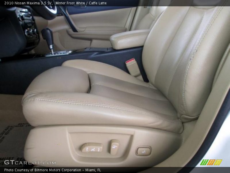 Winter Frost White / Caffe Latte 2010 Nissan Maxima 3.5 SV