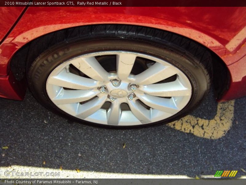 Rally Red Metallic / Black 2010 Mitsubishi Lancer Sportback GTS