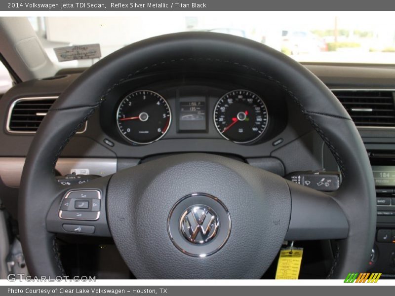 Reflex Silver Metallic / Titan Black 2014 Volkswagen Jetta TDI Sedan