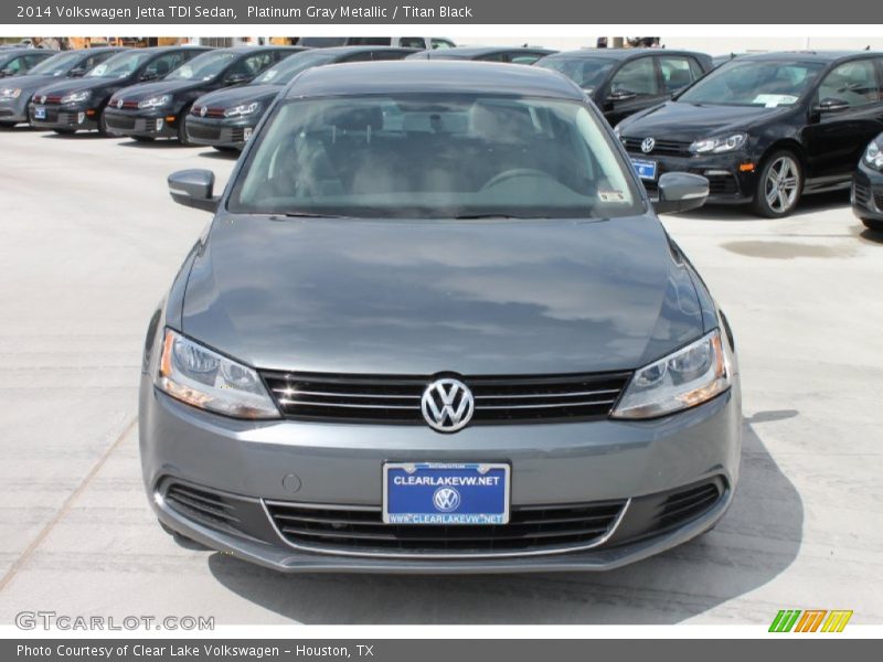 Platinum Gray Metallic / Titan Black 2014 Volkswagen Jetta TDI Sedan