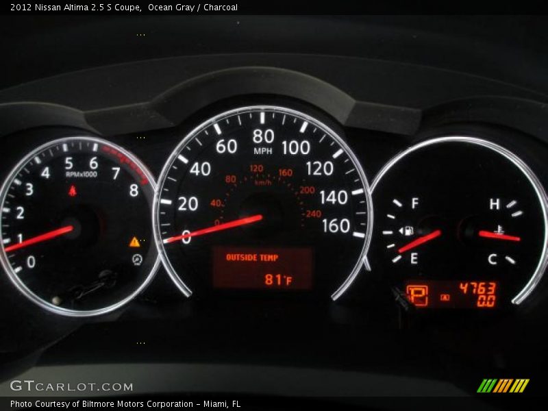 Ocean Gray / Charcoal 2012 Nissan Altima 2.5 S Coupe