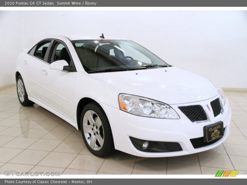 Summit White / Ebony 2010 Pontiac G6 GT Sedan