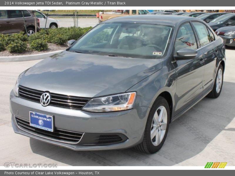 Platinum Gray Metallic / Titan Black 2014 Volkswagen Jetta TDI Sedan