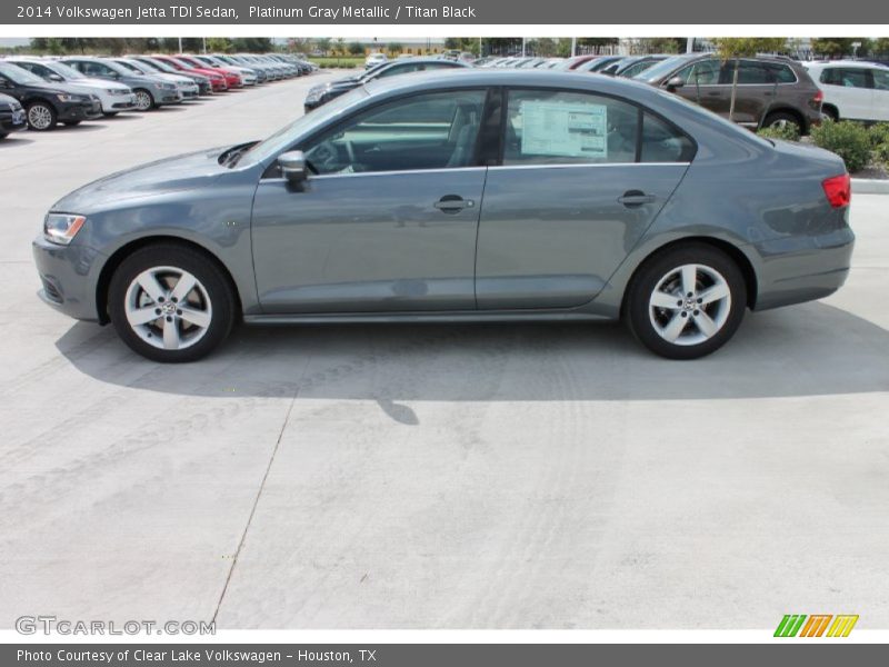 Platinum Gray Metallic / Titan Black 2014 Volkswagen Jetta TDI Sedan