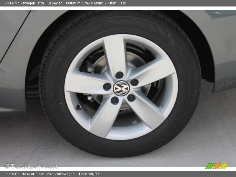 Platinum Gray Metallic / Titan Black 2014 Volkswagen Jetta TDI Sedan