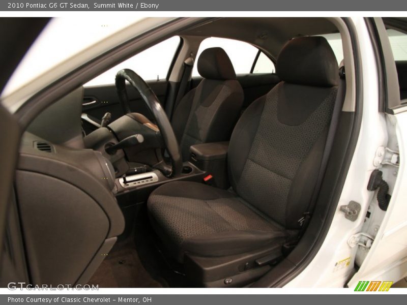 Summit White / Ebony 2010 Pontiac G6 GT Sedan