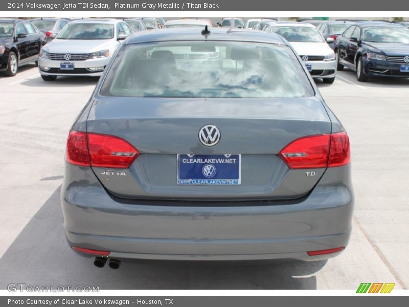 Platinum Gray Metallic / Titan Black 2014 Volkswagen Jetta TDI Sedan