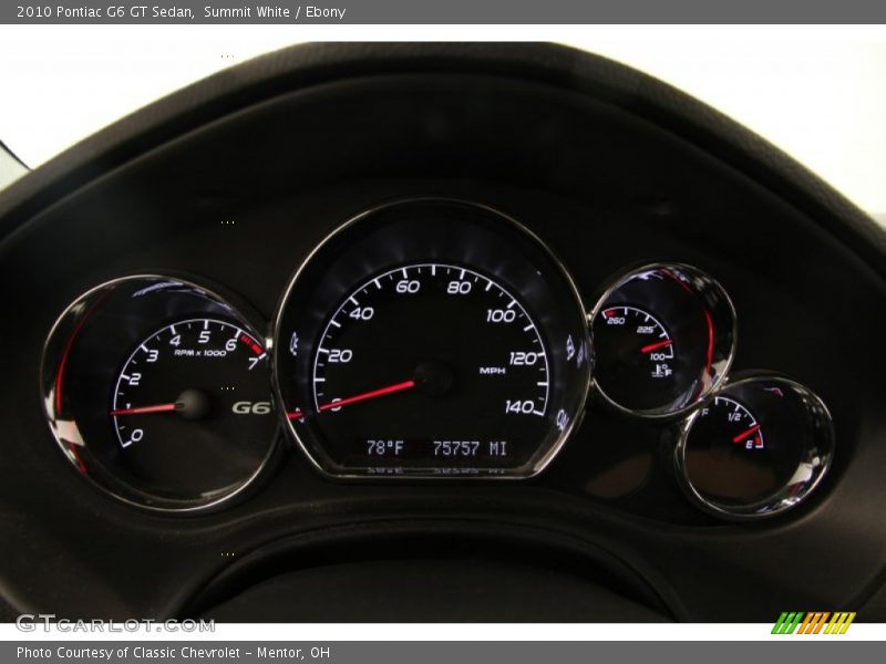 Summit White / Ebony 2010 Pontiac G6 GT Sedan