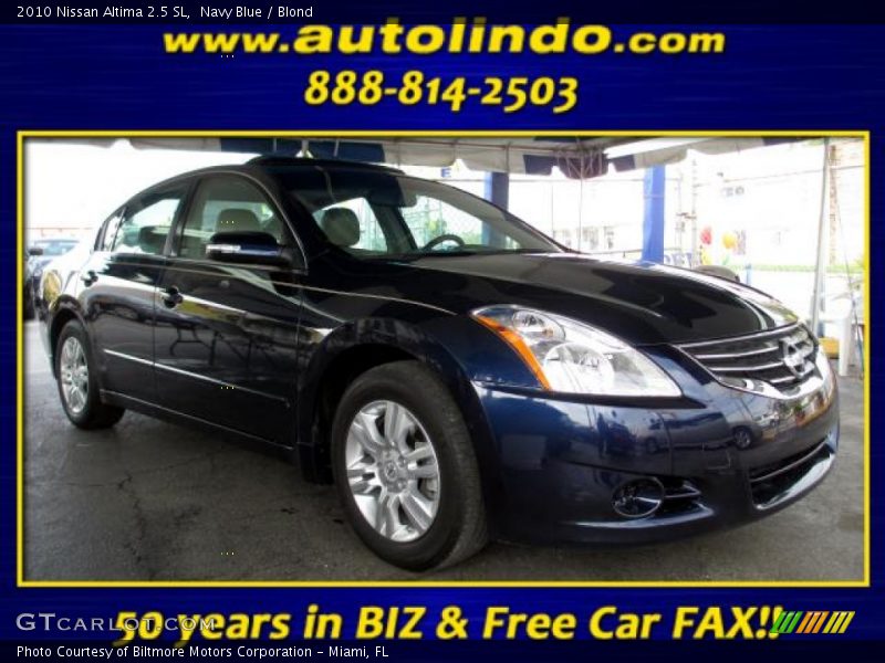 Navy Blue / Blond 2010 Nissan Altima 2.5 SL