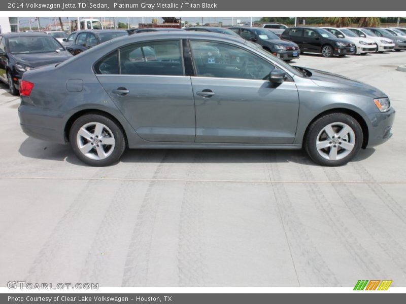 Platinum Gray Metallic / Titan Black 2014 Volkswagen Jetta TDI Sedan