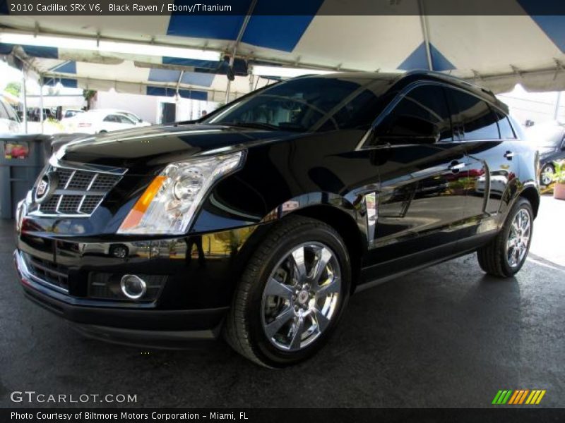 Black Raven / Ebony/Titanium 2010 Cadillac SRX V6