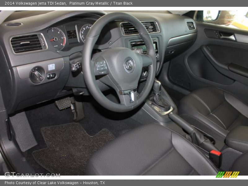 Platinum Gray Metallic / Titan Black 2014 Volkswagen Jetta TDI Sedan