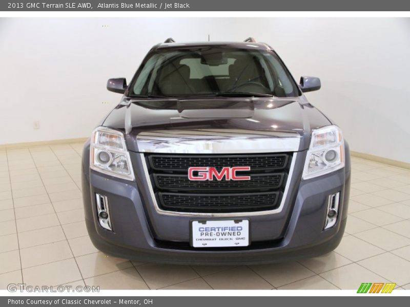 Atlantis Blue Metallic / Jet Black 2013 GMC Terrain SLE AWD