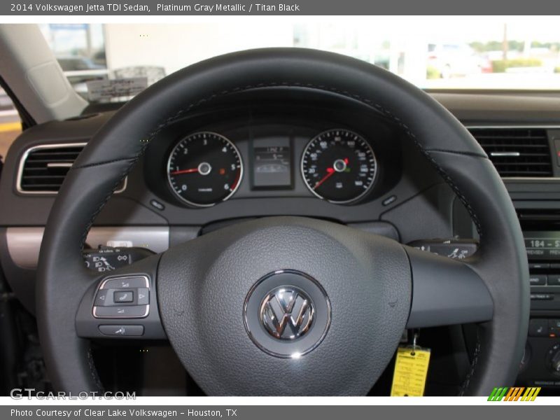 Platinum Gray Metallic / Titan Black 2014 Volkswagen Jetta TDI Sedan