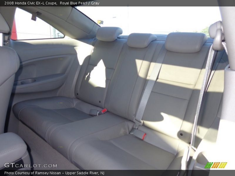 Royal Blue Pearl / Gray 2008 Honda Civic EX-L Coupe
