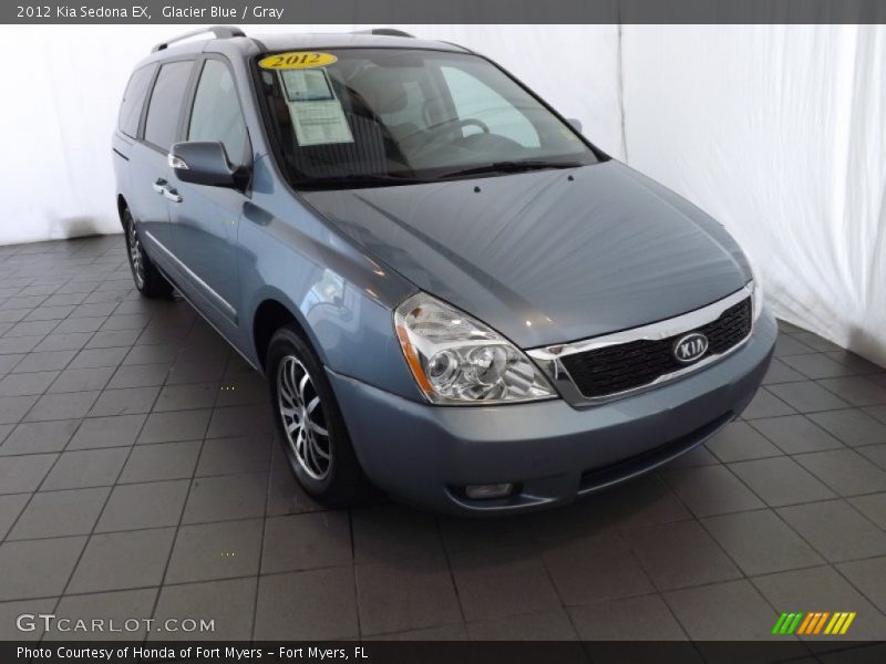 Glacier Blue / Gray 2012 Kia Sedona EX