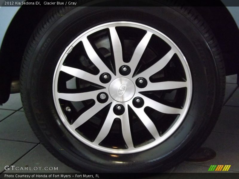 Glacier Blue / Gray 2012 Kia Sedona EX