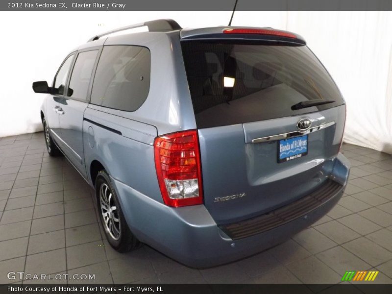 Glacier Blue / Gray 2012 Kia Sedona EX