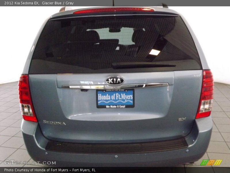 Glacier Blue / Gray 2012 Kia Sedona EX