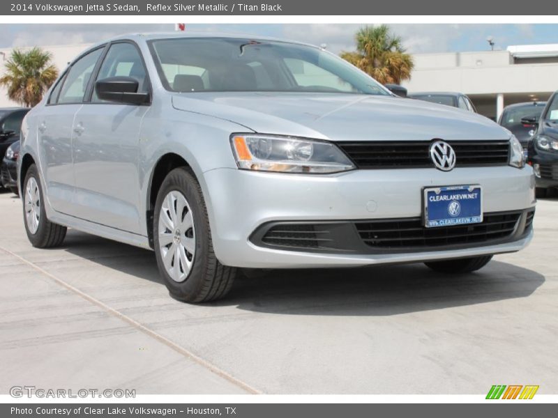 Reflex Silver Metallic / Titan Black 2014 Volkswagen Jetta S Sedan