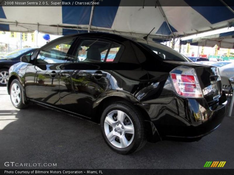 Super Black / Charcoal/Steel 2008 Nissan Sentra 2.0 S