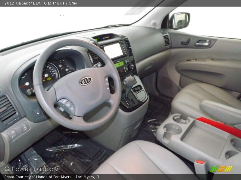 Glacier Blue / Gray 2012 Kia Sedona EX