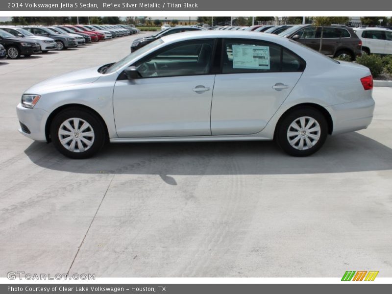 Reflex Silver Metallic / Titan Black 2014 Volkswagen Jetta S Sedan