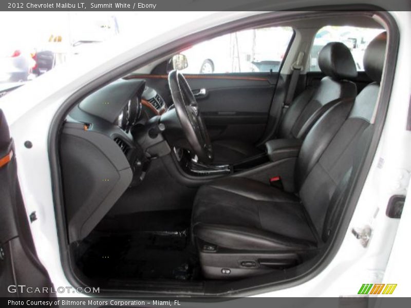 Summit White / Ebony 2012 Chevrolet Malibu LT