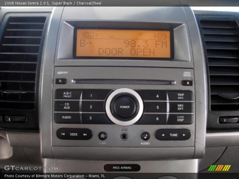 Super Black / Charcoal/Steel 2008 Nissan Sentra 2.0 S