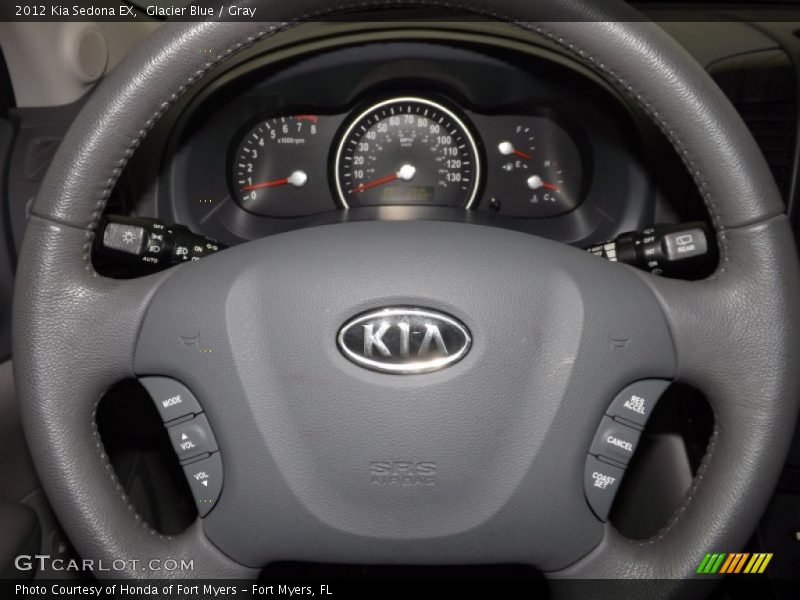 Glacier Blue / Gray 2012 Kia Sedona EX