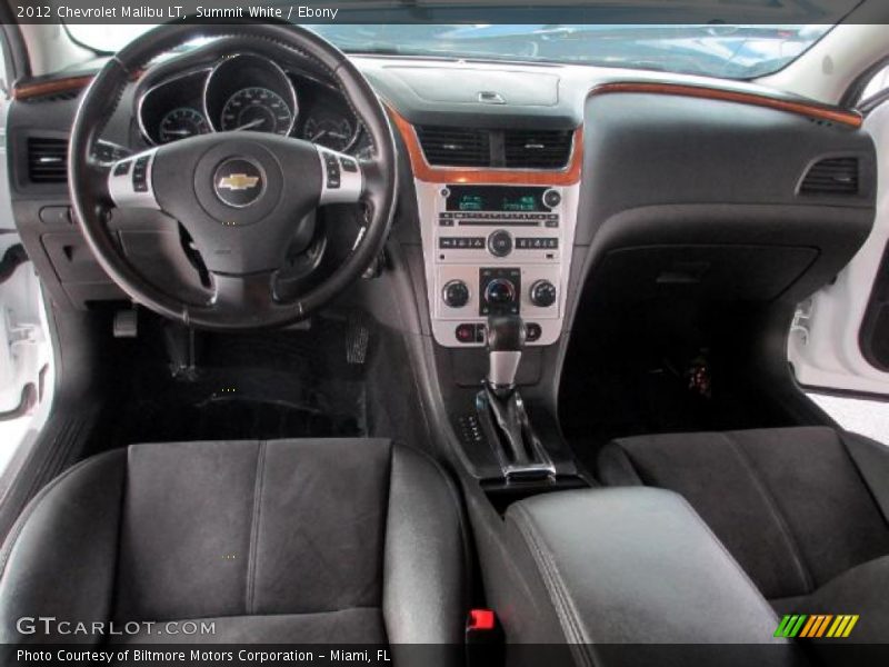 Summit White / Ebony 2012 Chevrolet Malibu LT