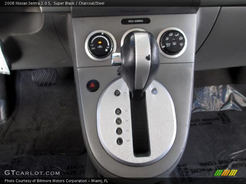 Super Black / Charcoal/Steel 2008 Nissan Sentra 2.0 S