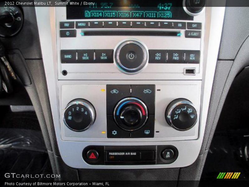 Summit White / Ebony 2012 Chevrolet Malibu LT